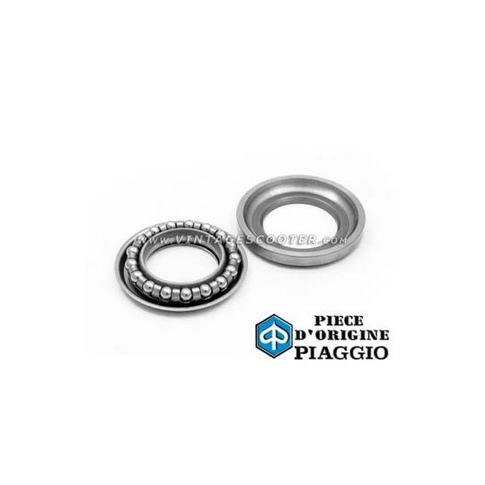 Cage a billes inférieure origine Piaggio (jeu complet) Vespa 125-200 PX